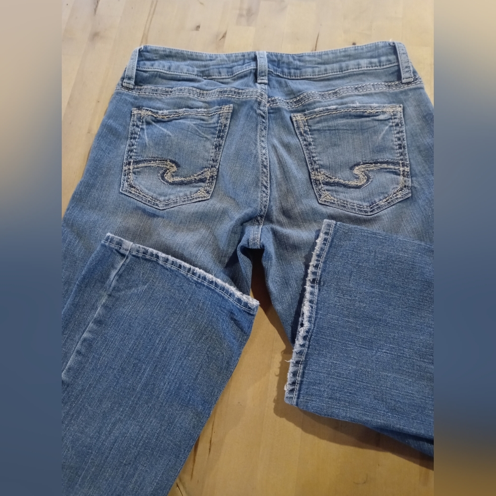 ❤️ SILVER SUKI SLIM RISE BOOT JEANS SZ 28 X 33